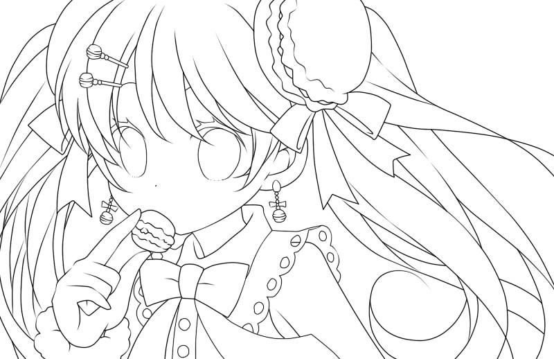 有没有什么适合新手临摹的简单线稿最好是动漫的