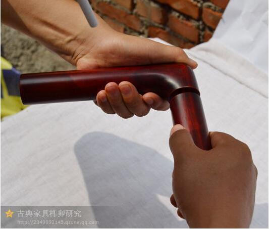 转载古典家具榫卯结构之二挖烟袋锅榫