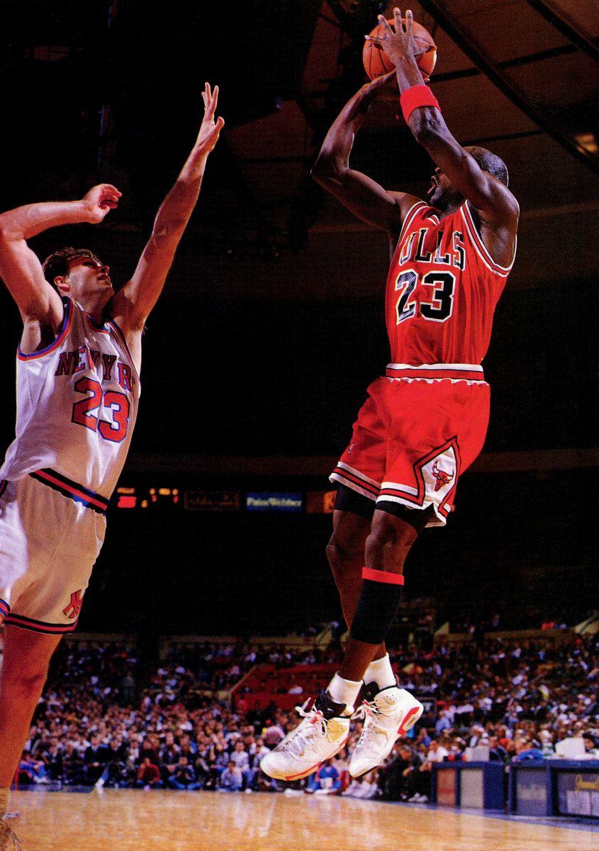 mj wearing cardinal 7s