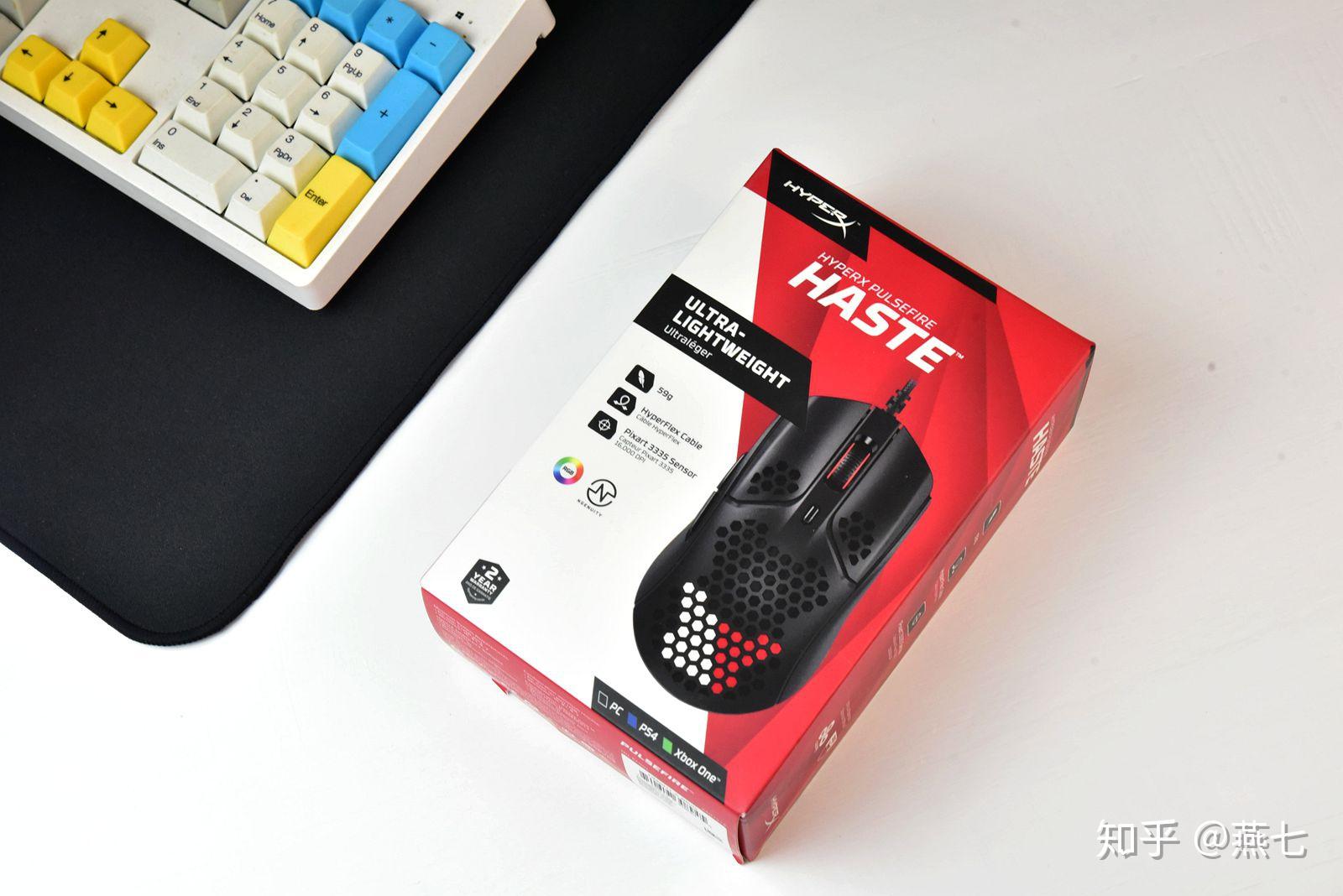 金士顿haste游戏鼠标上手轻盈不小巧反馈极速爽快