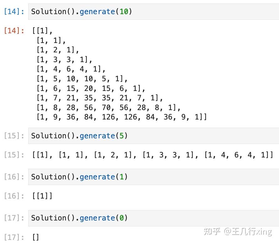 【Python-转码刷题】LeetCode 118E - 输出杨辉三角（Pascal Triangle） - 知乎