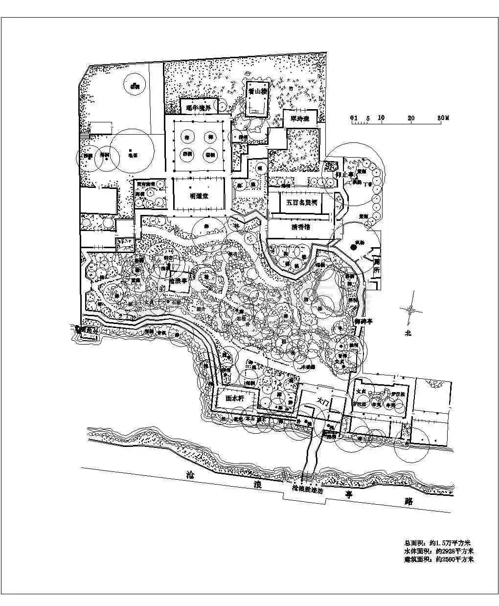 南北方经典园林平面图