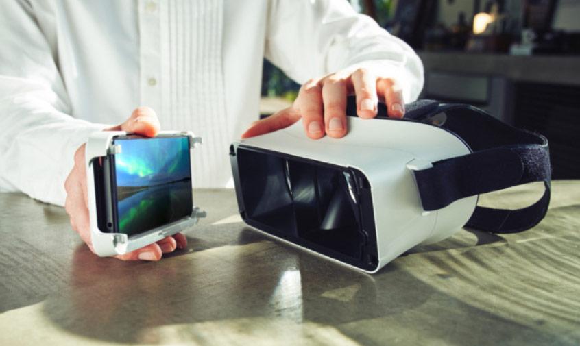 复古gearvr索尼发布手机盒子vr头显xperiaview