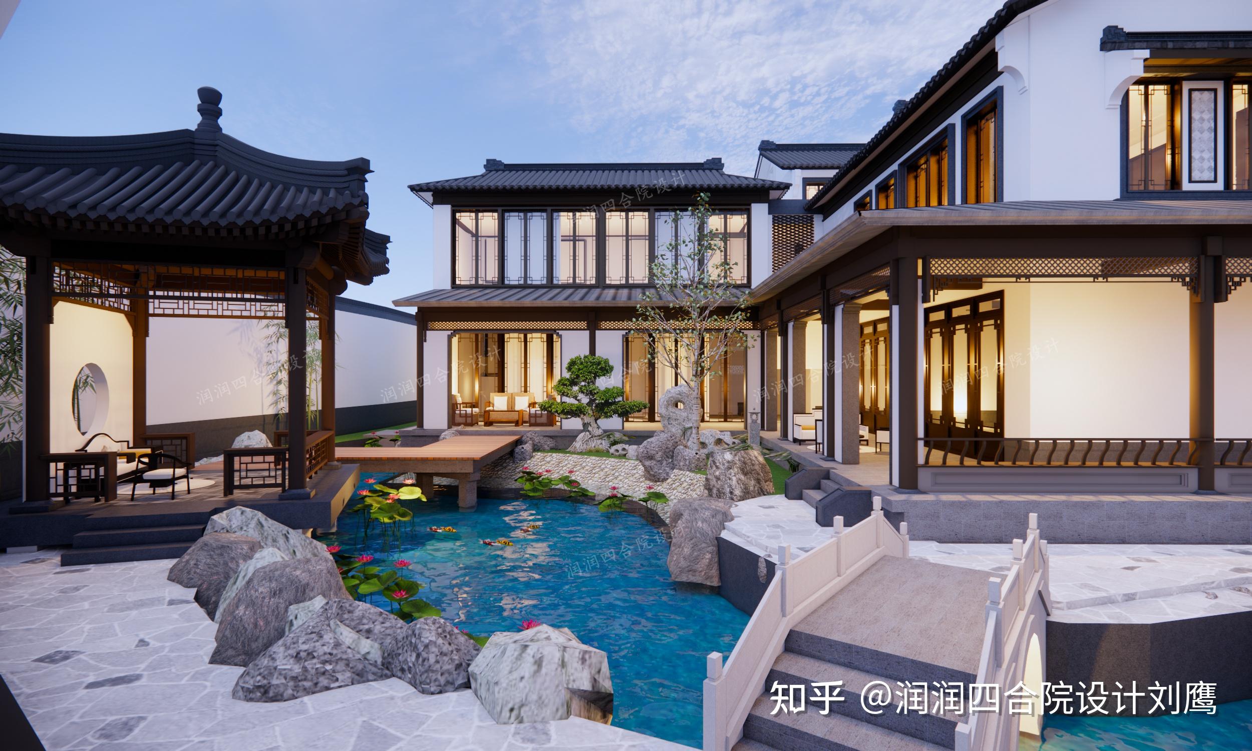 润润四合院设计刘鹰:传承苏式四合院大宅,连廊移步异景,9处小院各具风韵 - 知乎