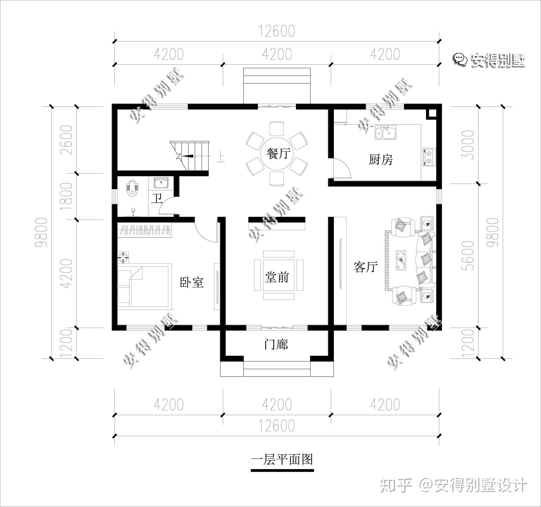 兄弟两人三开间12米宽进深也是12米,如何建双拼三层小别墅? 