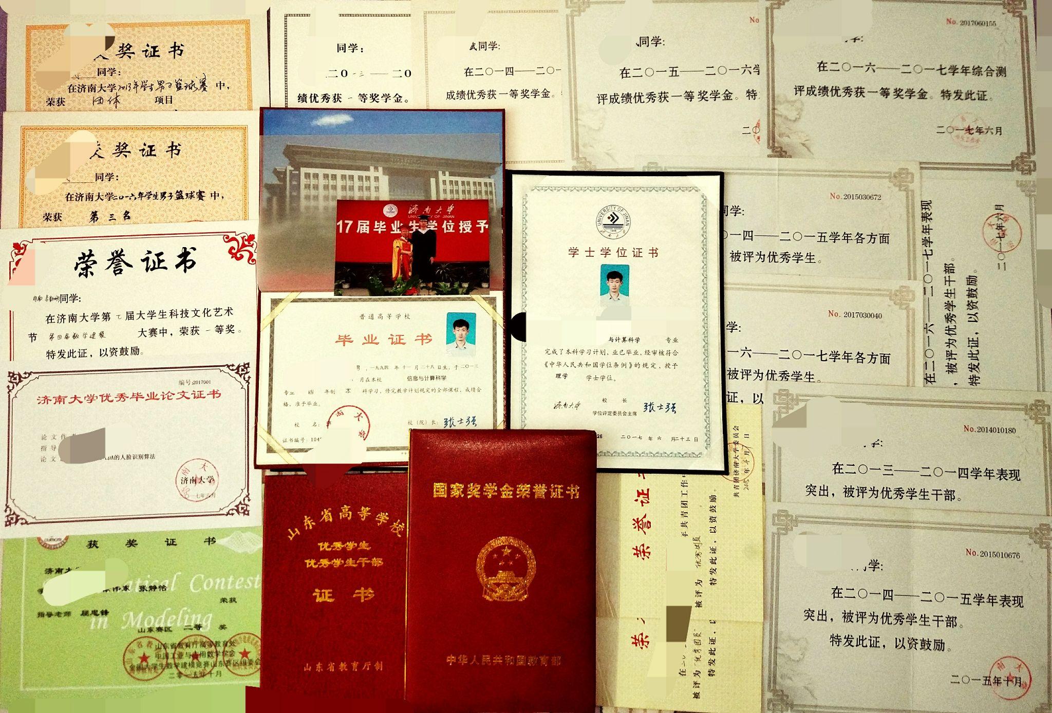 济南大学硕士毕业生学位证书 知乎