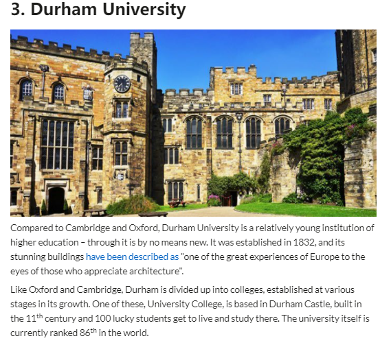 英国杜伦大学实力不容小觑,随牛剑之后! - 知乎
