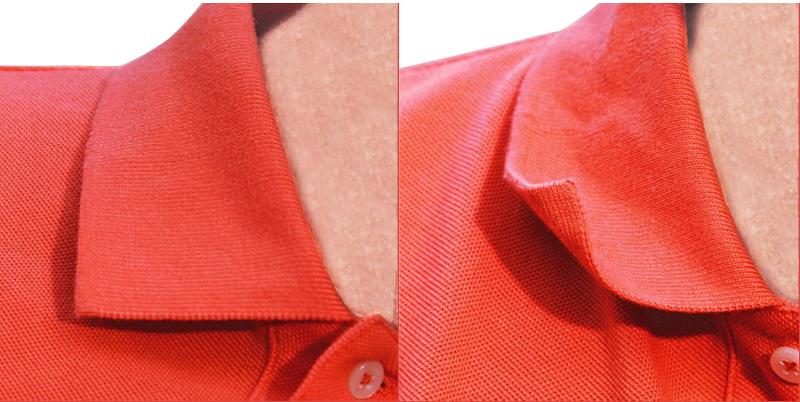 如何防止polo衫的衣领变形