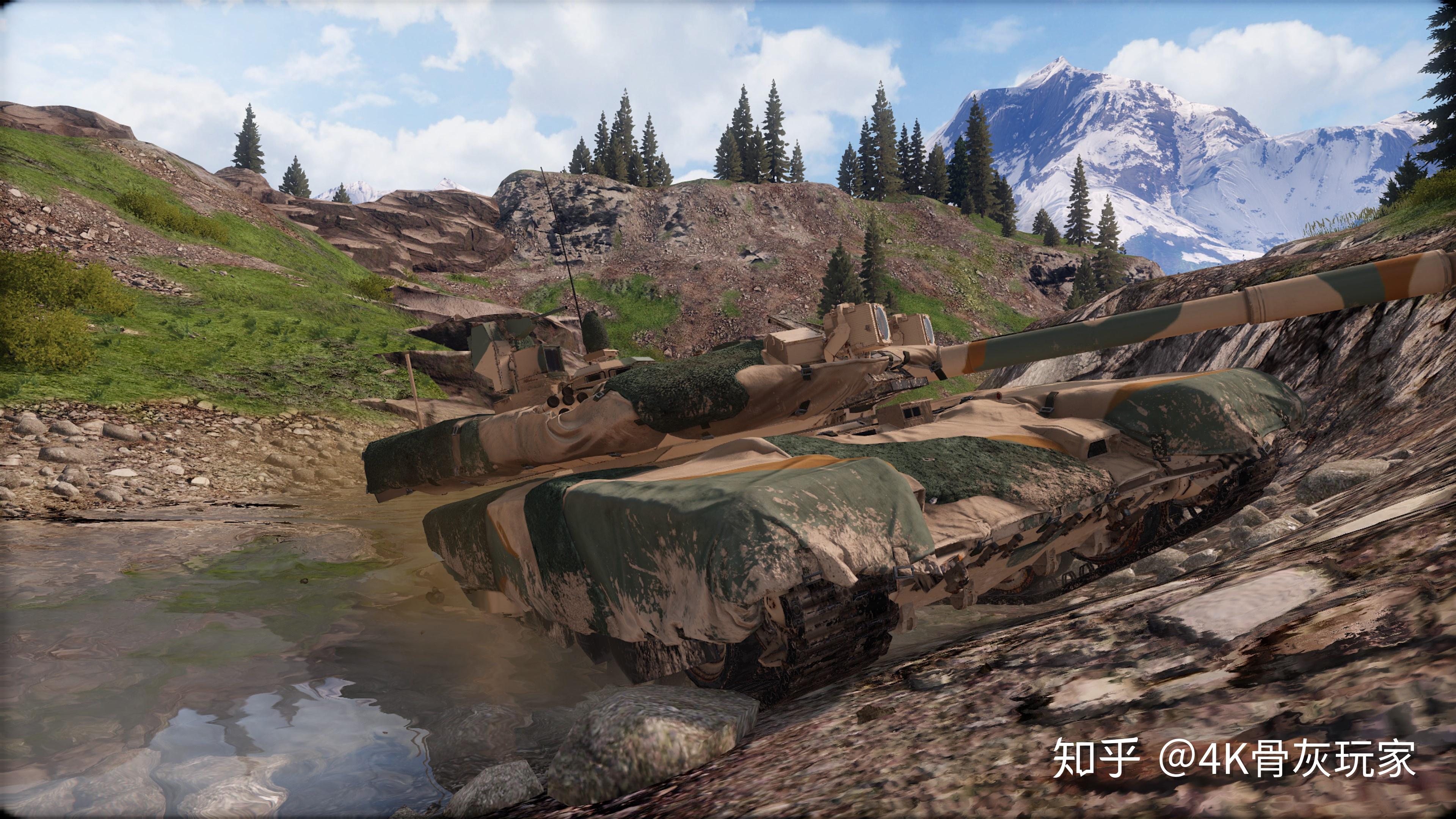 你绝未见过的t-90ms稀有nakidka伪装网 | 《装甲战争》4k超清游戏演示