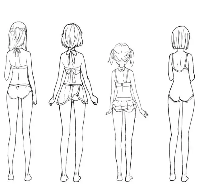 请问哪里有很多动画人物三视图的素材然后如何自己学习人物的转面图