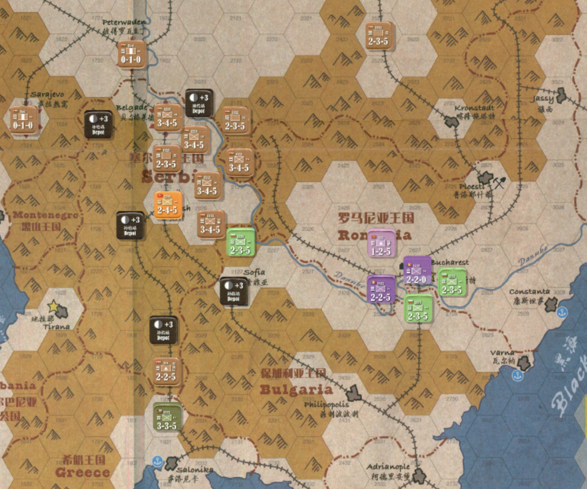 【兵棋_王冠落地】第三次巴尔干战争(德皇的巴尔干战争)战报