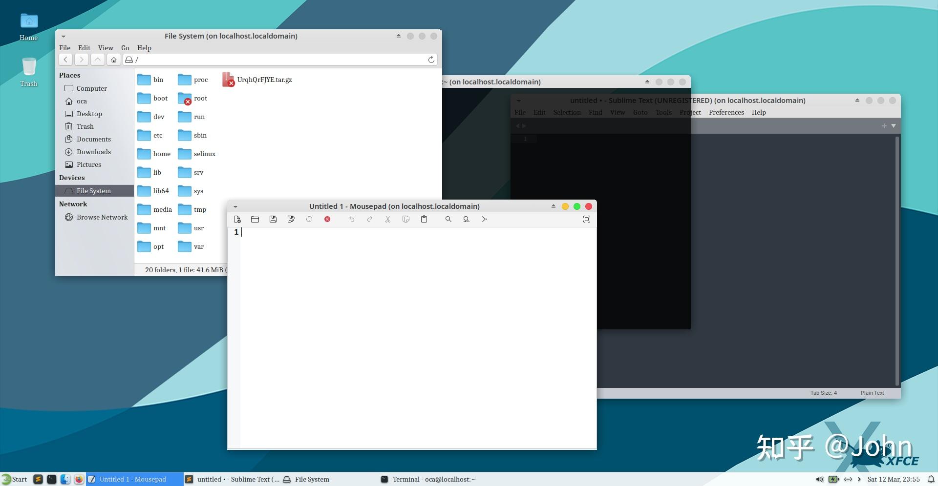 linux桌面分享opensusexfce