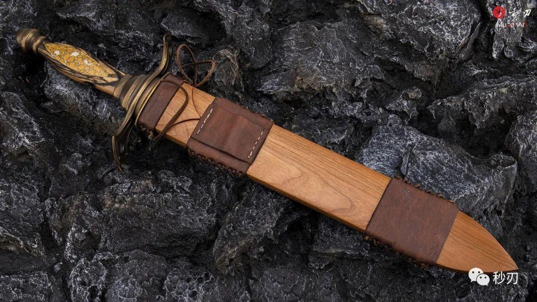 南非名匠精品大马短剑刃纹动感外形质朴
