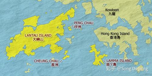 香港的长洲岛位于香港西南面,面积只有2.