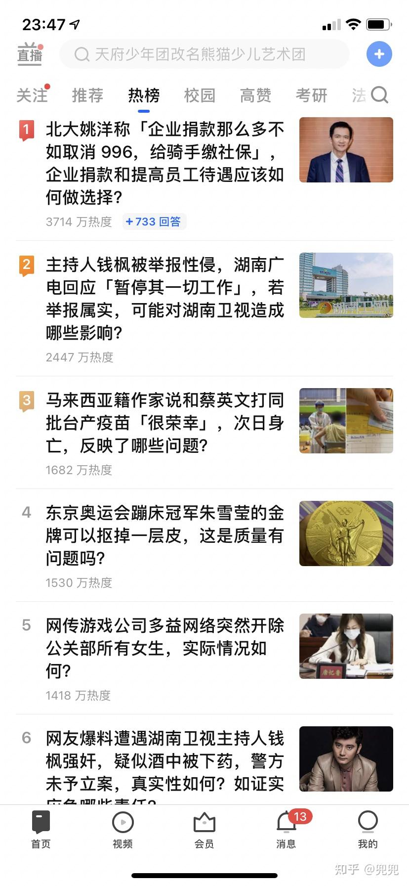 2021知乎热榜记录个人收藏