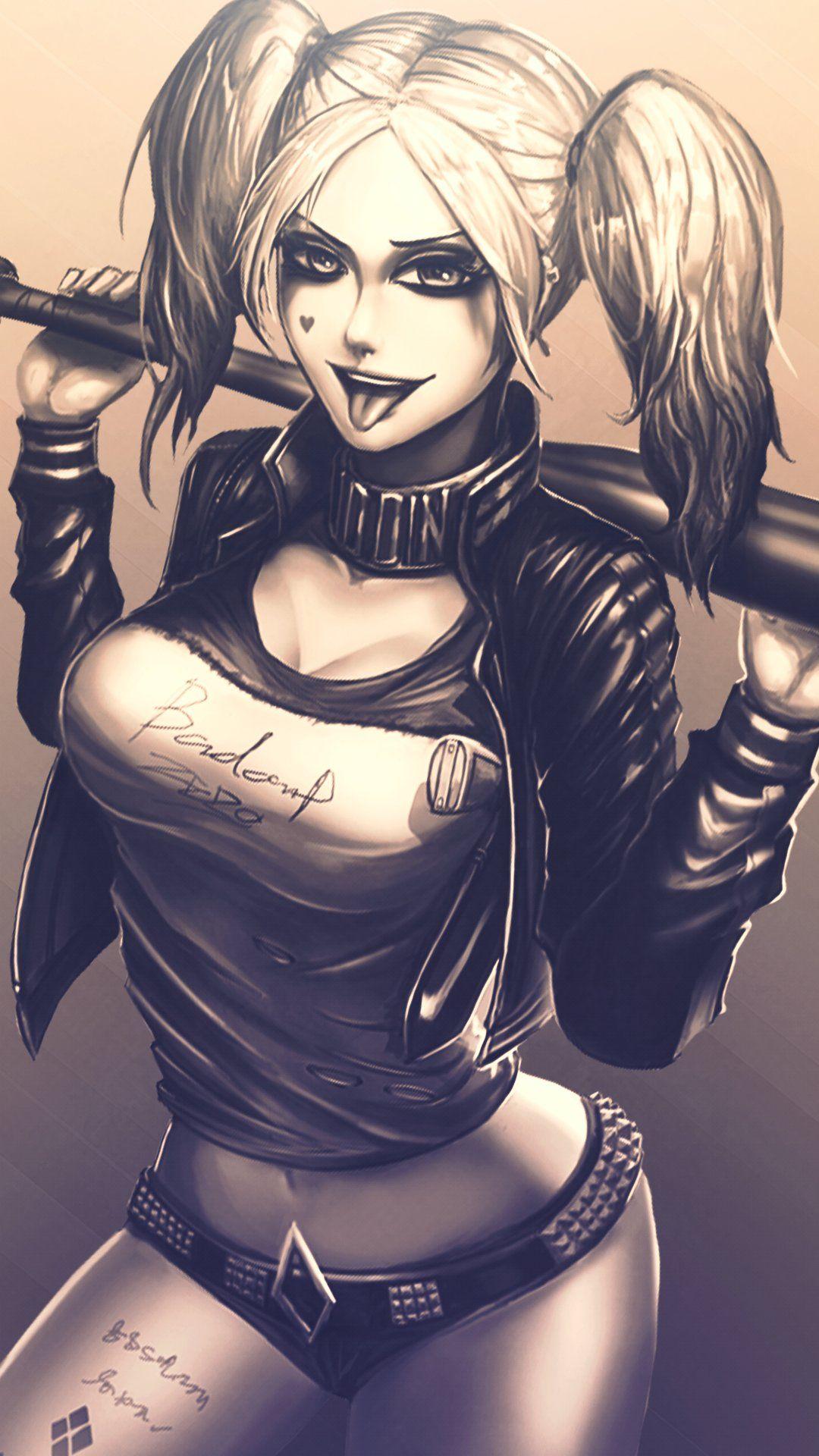 有没有什么好看的哈利奎因(小丑女)的壁纸或头像? - 知乎