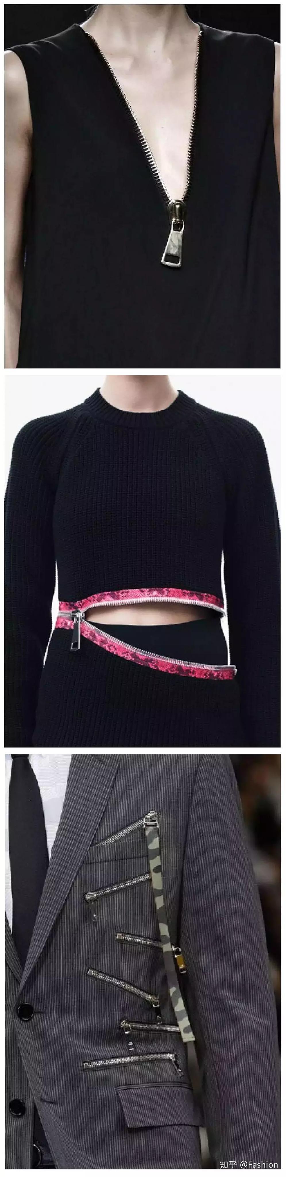 拉链原本是服装款式上绝对不可缺少的功能性辅料之一.