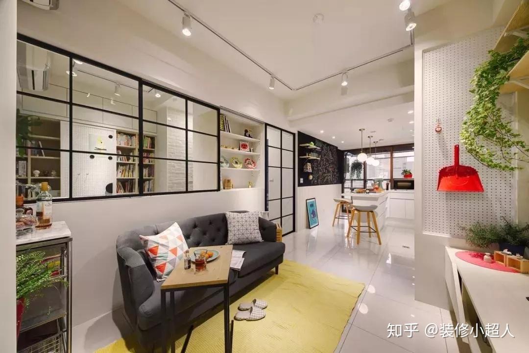 半墙隔断设计,让家的空间看起来大了好几倍 - 知乎