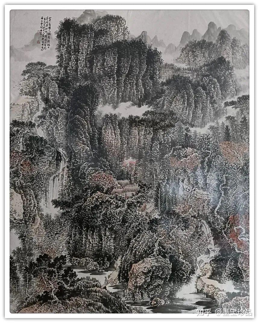 满纸空翠如可扫赤城霞气苍梧烟著名画家卢锋作品欣赏