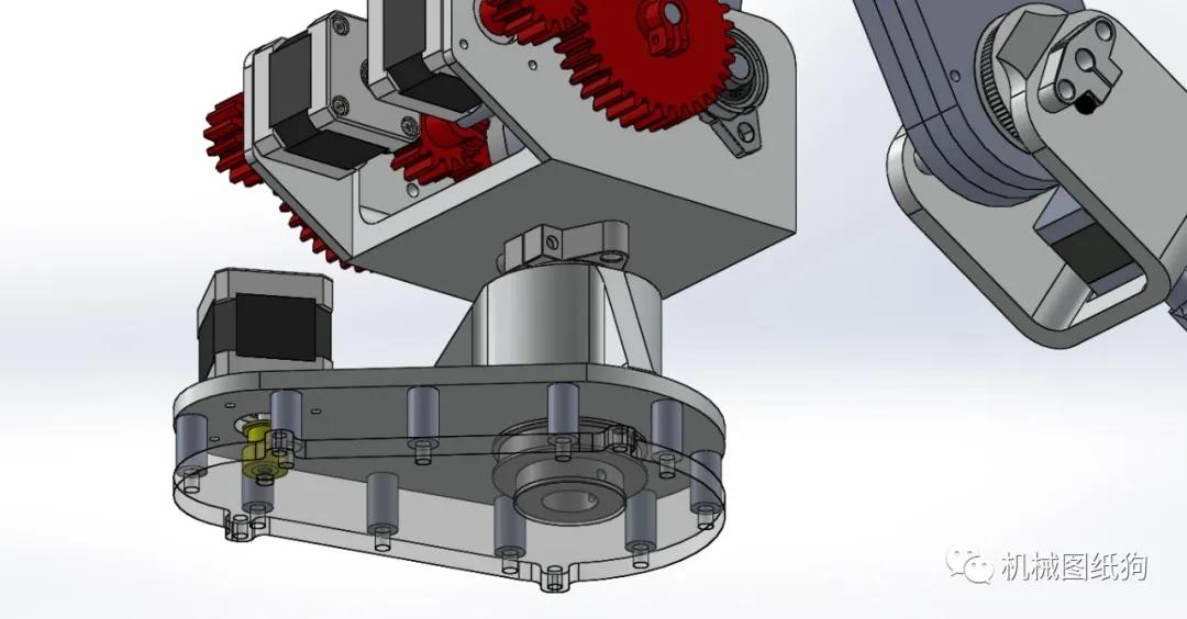 機器人6dofrobotarm簡易6自由度機械臂結構3d圖紙solidworks設計