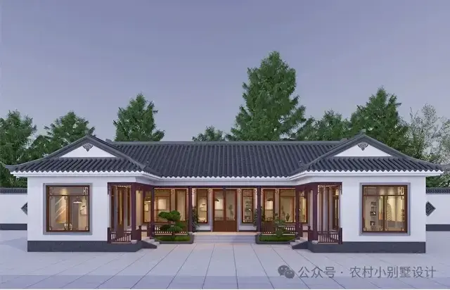 2026新款一层三合院:42套经典新中式四合院农村自建房别墅住宅 - 知乎