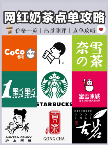 又和各位plmm见面啦 这期奶茶合集包含了9家奶茶店的招牌点单攻略和