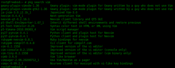 在FreeBSD中pkg包管理器使用实例 在FreeBSD中pkg包管理器使用实例