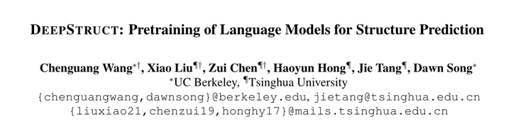 《DeepStruct: Pretraining of Language Models for Structure Prediction》阅读 ...