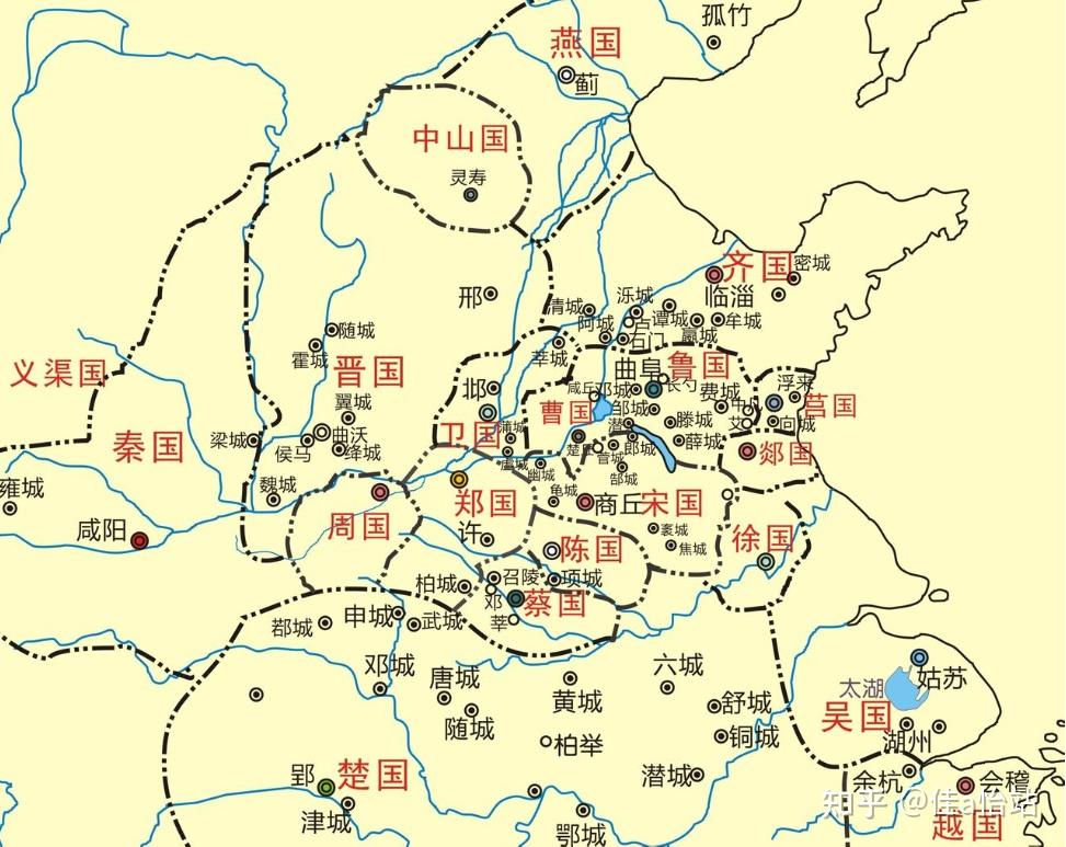 周朝“八百诸侯国”名单 - 知乎