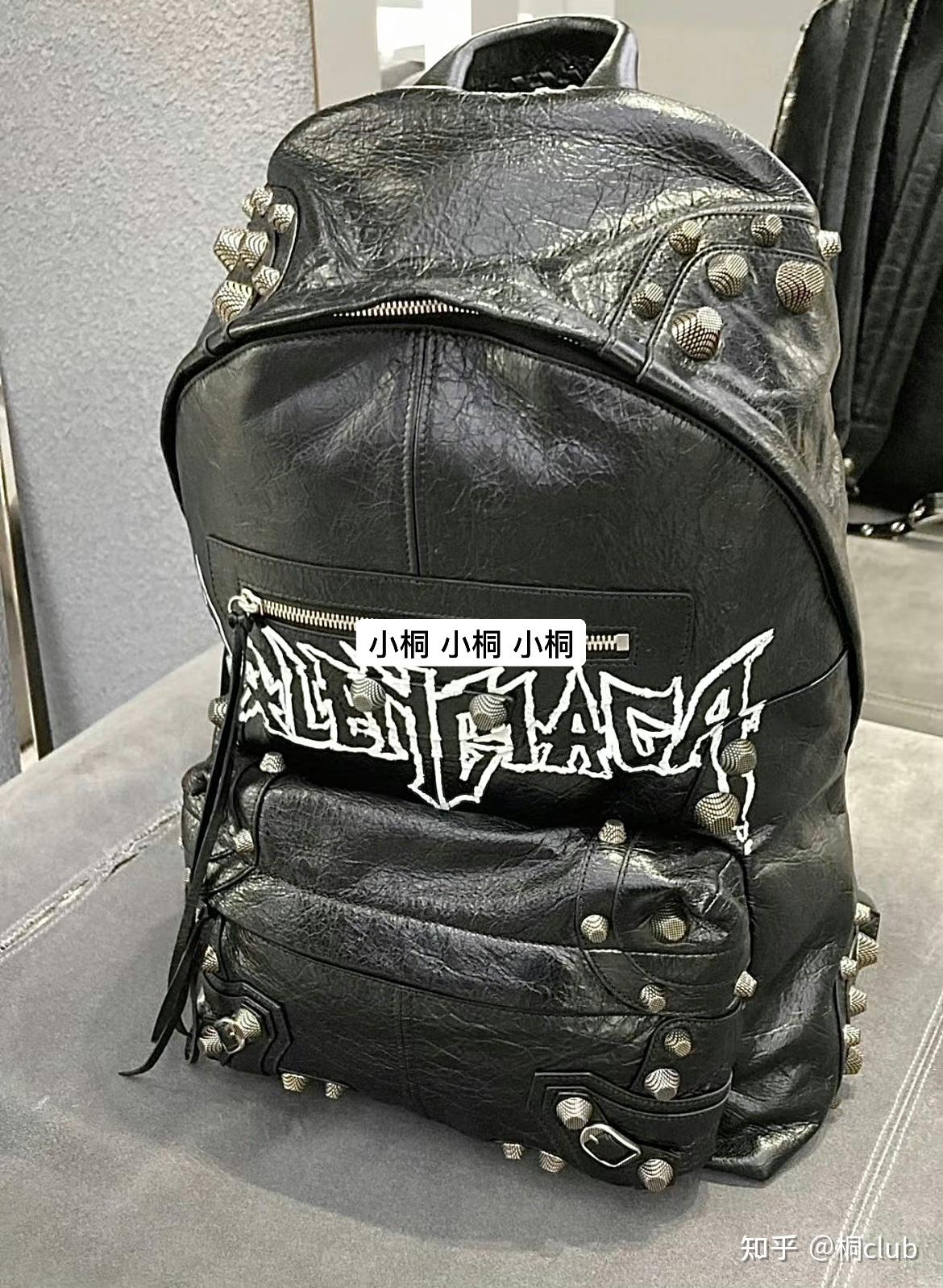 男人必须"装"起来!巴黎世家龙年限定涂鸦金属铆钉羊皮双肩包|涂鸦牛皮