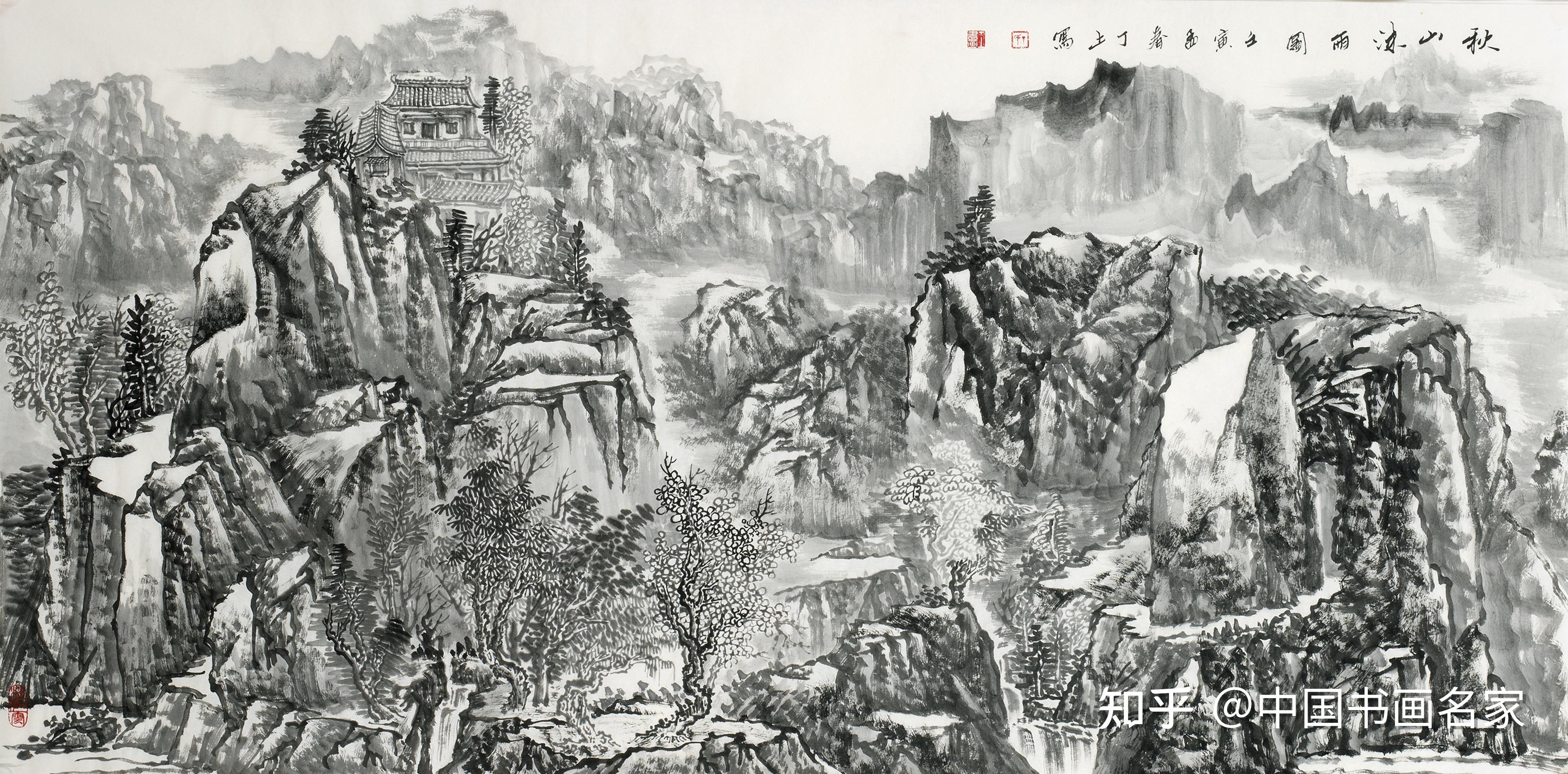 67著名画家丁上:中国当代焦墨山水实力派画家