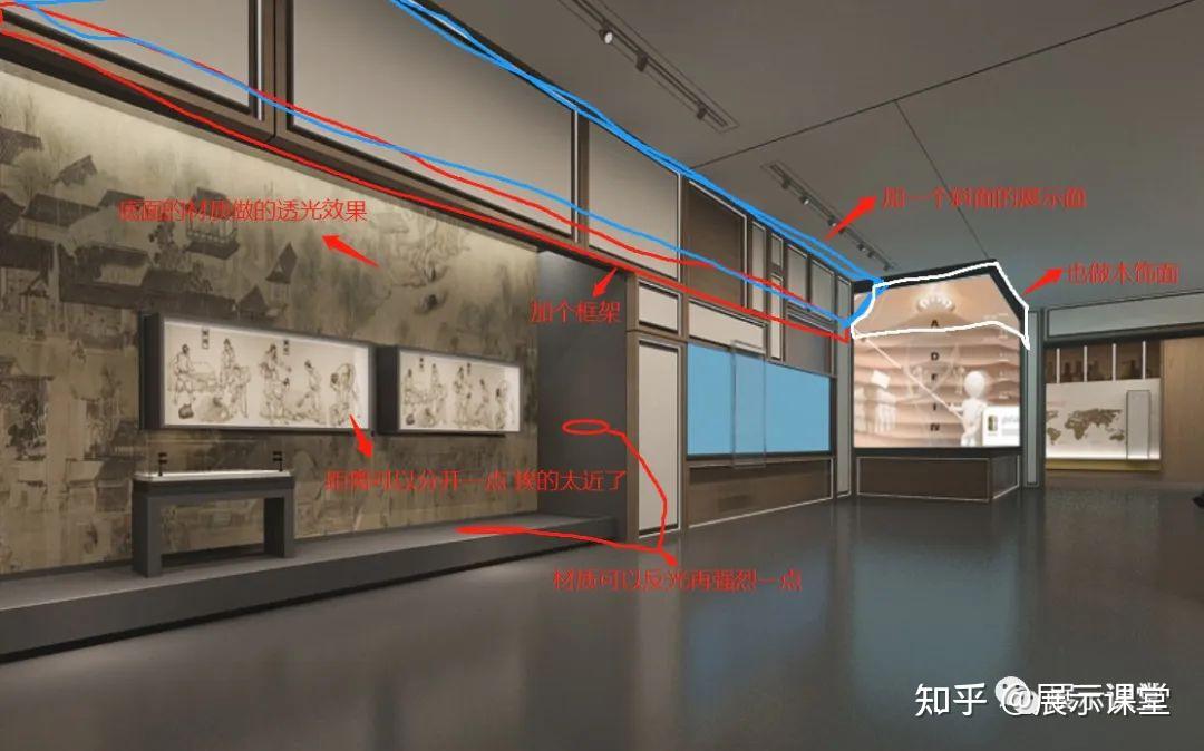展厅空间设计效果/设计改了N稿，还是差点感觉 - 知乎
