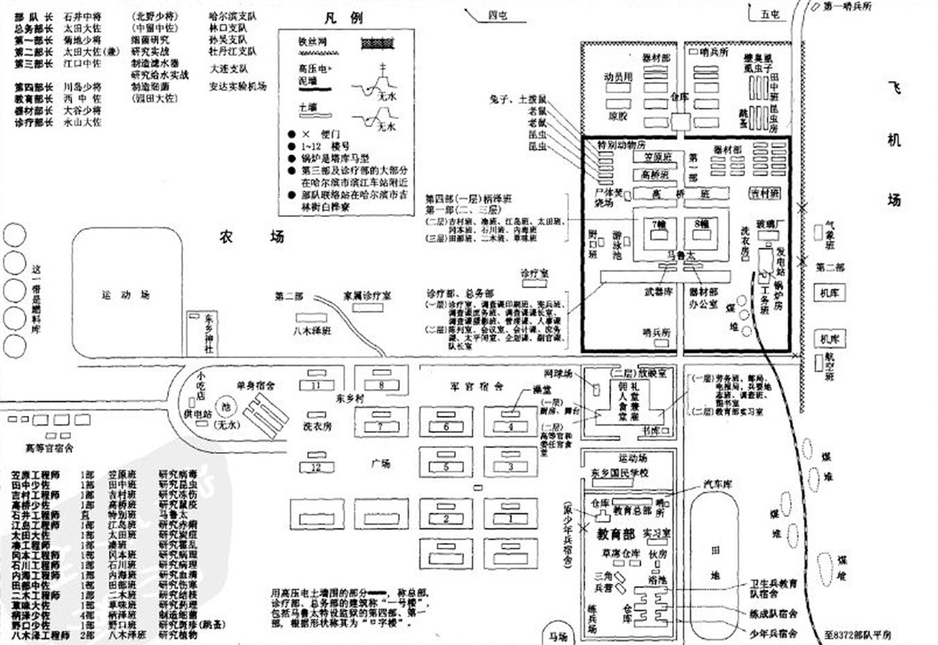 731部队遗址地图图片