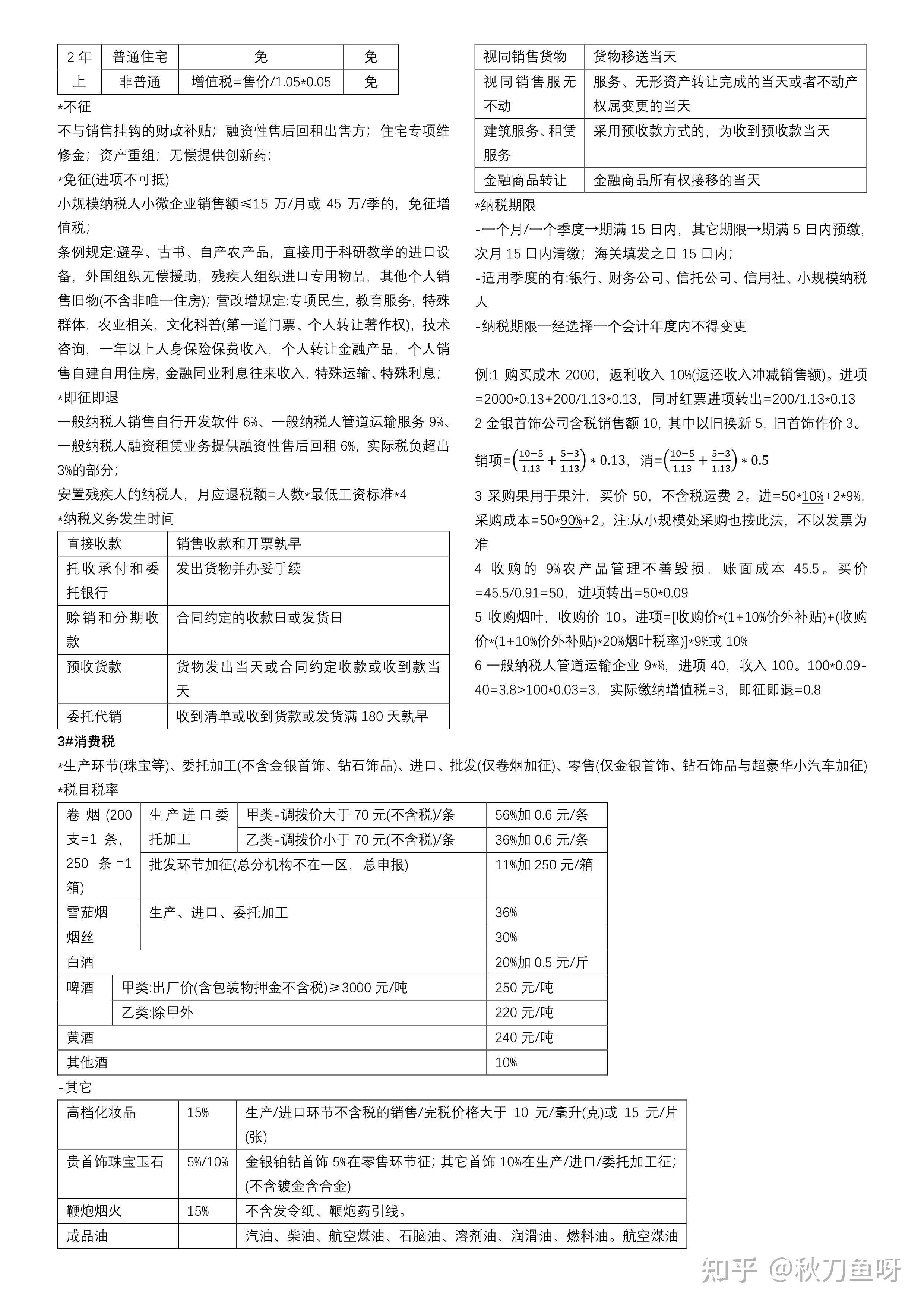 CPA税法笔记分享 - 知乎