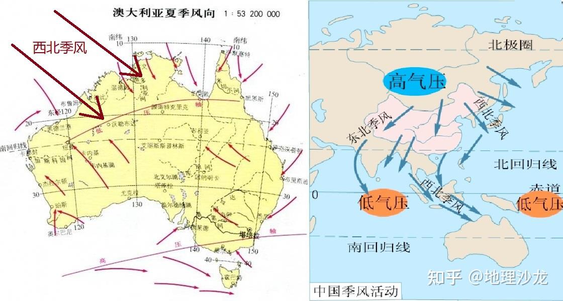 三处因气压带风带季节移动,导致信风跨过赤道而偏转的季风现象 - 知乎