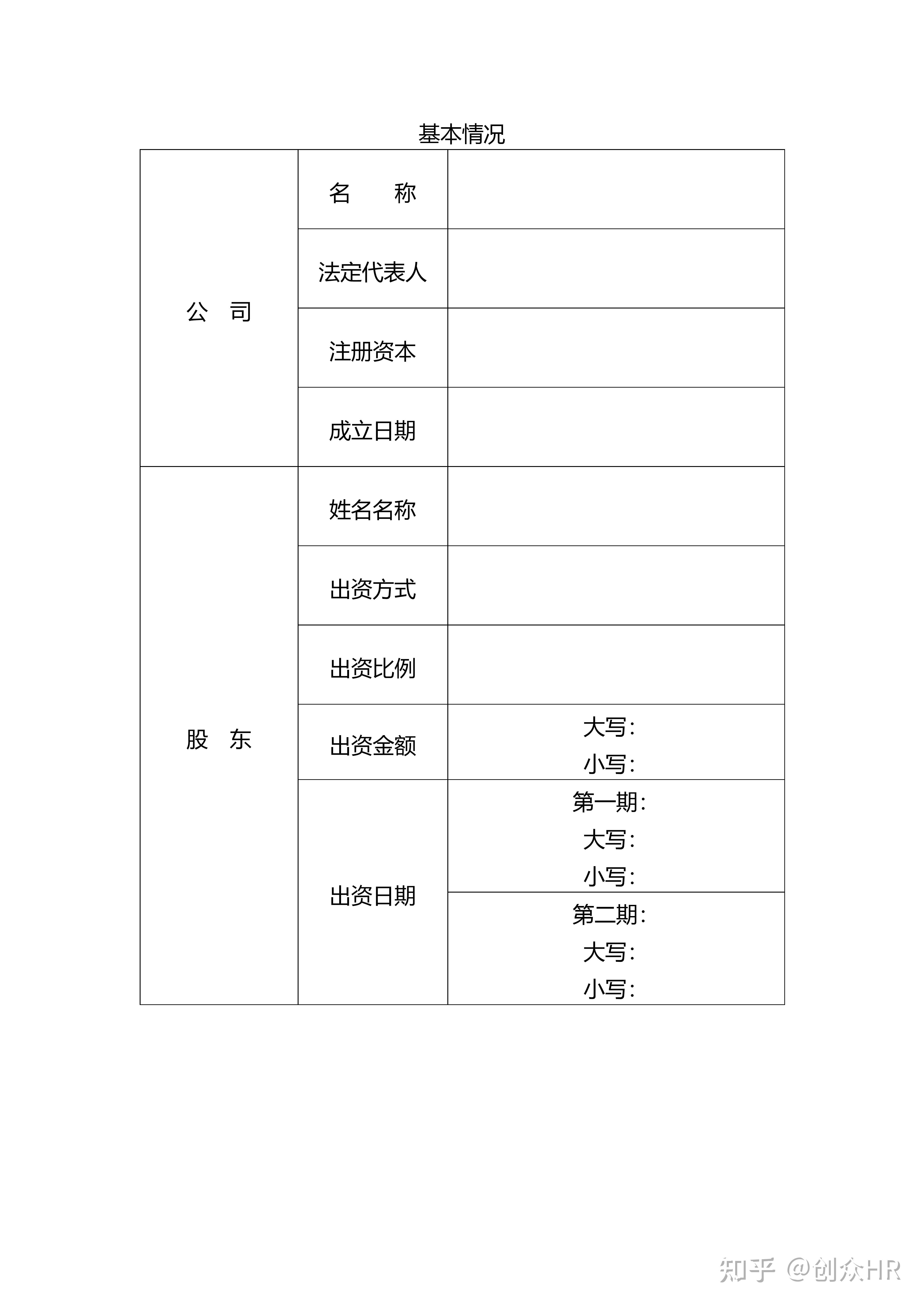 股东出资证明书范本图片