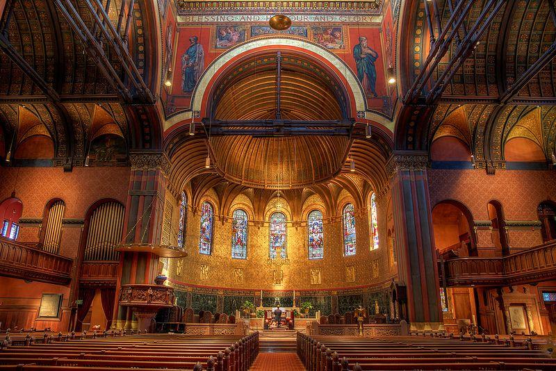波士顿景点攻略三一教堂trinitychurch