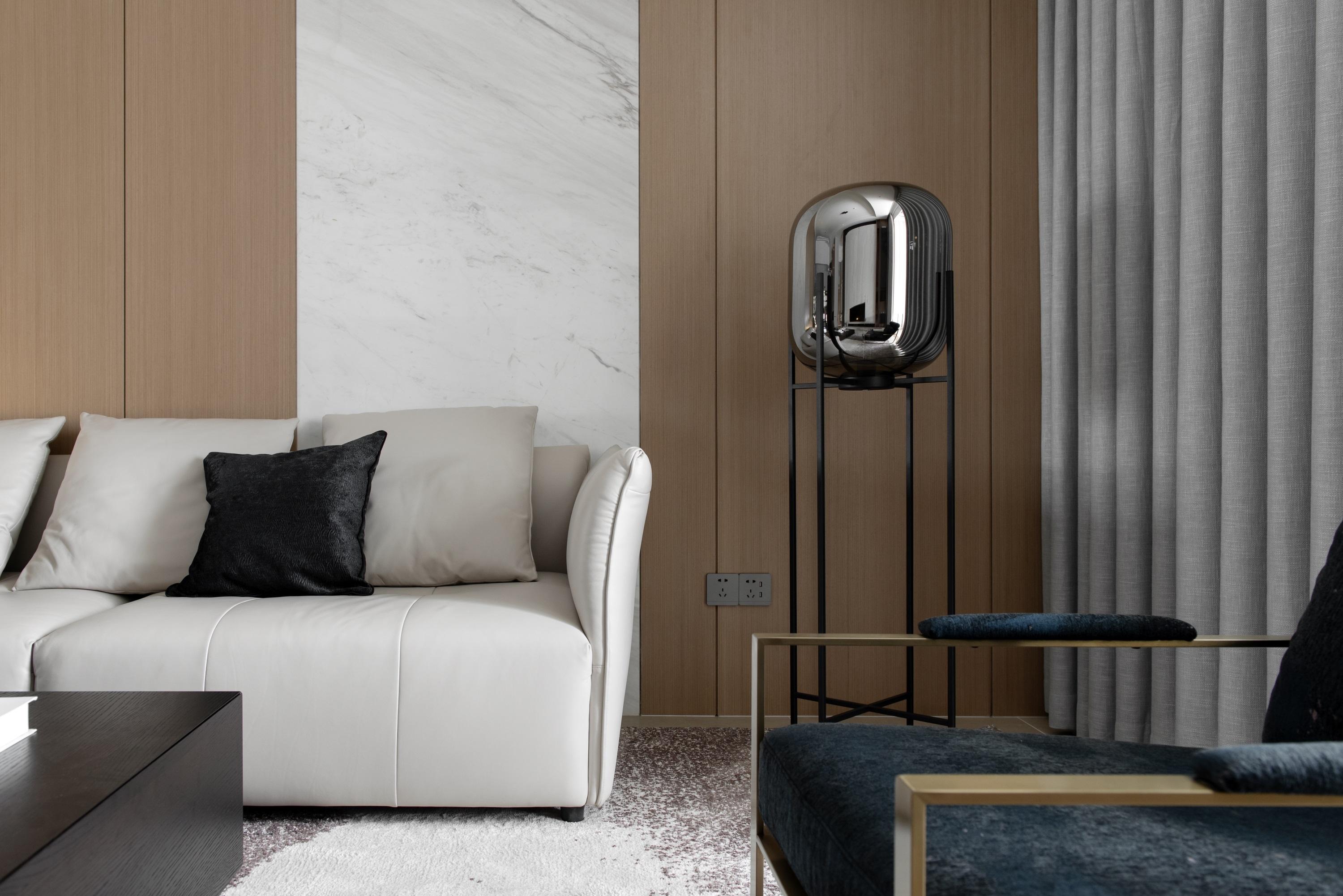 软装装修125㎡三室简约风善用木质元素微改软装搭配简约又高级