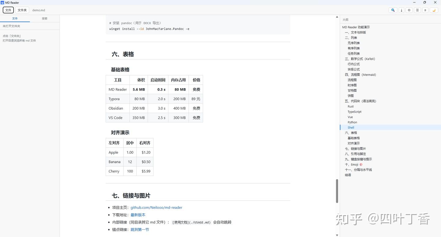 我用 Rust 写了个 5MB 的 Markdown 阅读器，启动只要 0.3 秒 - 知乎