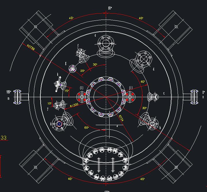 磁力高压反应釜cad图纸免费领