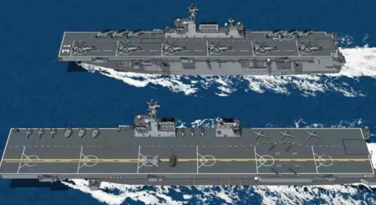 076电磁弹射两栖攻击舰：全球首款 - 知乎
