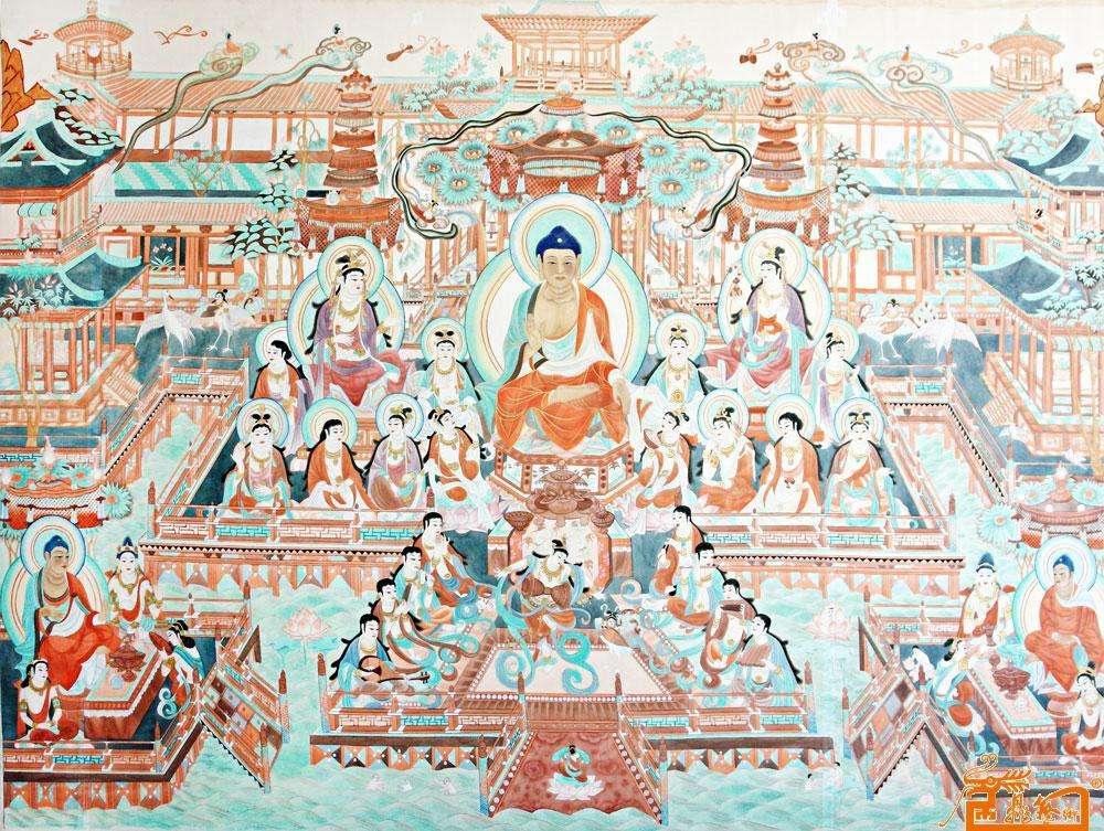 怎样看懂敦煌最多的壁画《观无量寿经变》? - 知乎