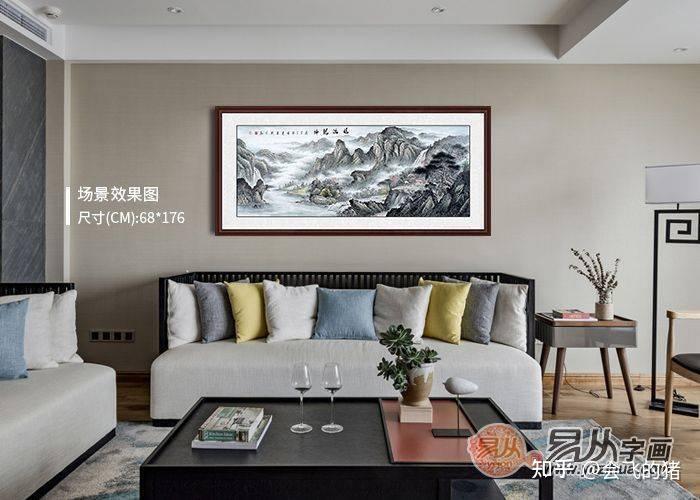 客厅挂画 张利老师山水画 更显家居品味 - 知乎