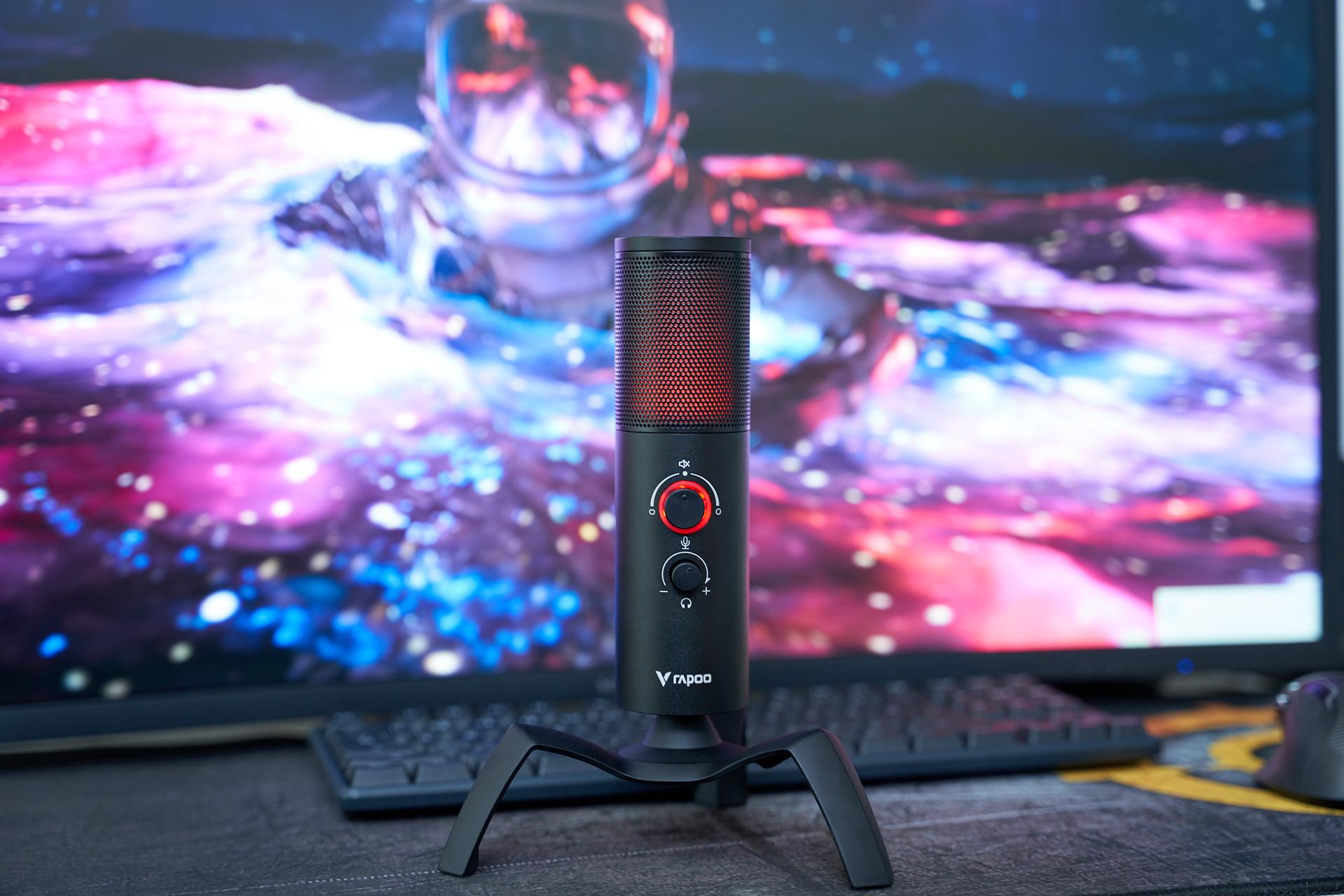 体验自由更酷炫雷柏vs500双指向rgb麦克风