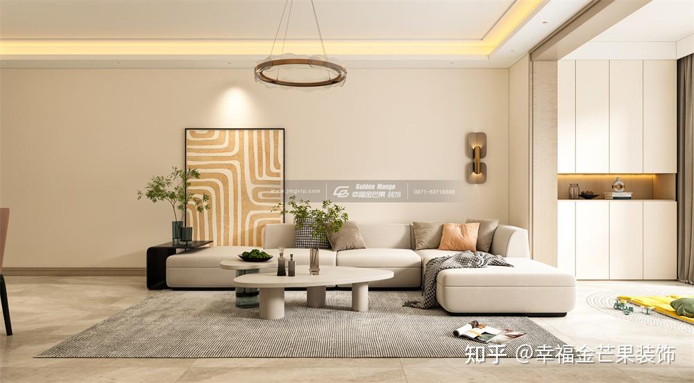 【幸福金芒果】中南十二集121m²现代风装修设计|晨光微耀,静水流深 - 知乎
