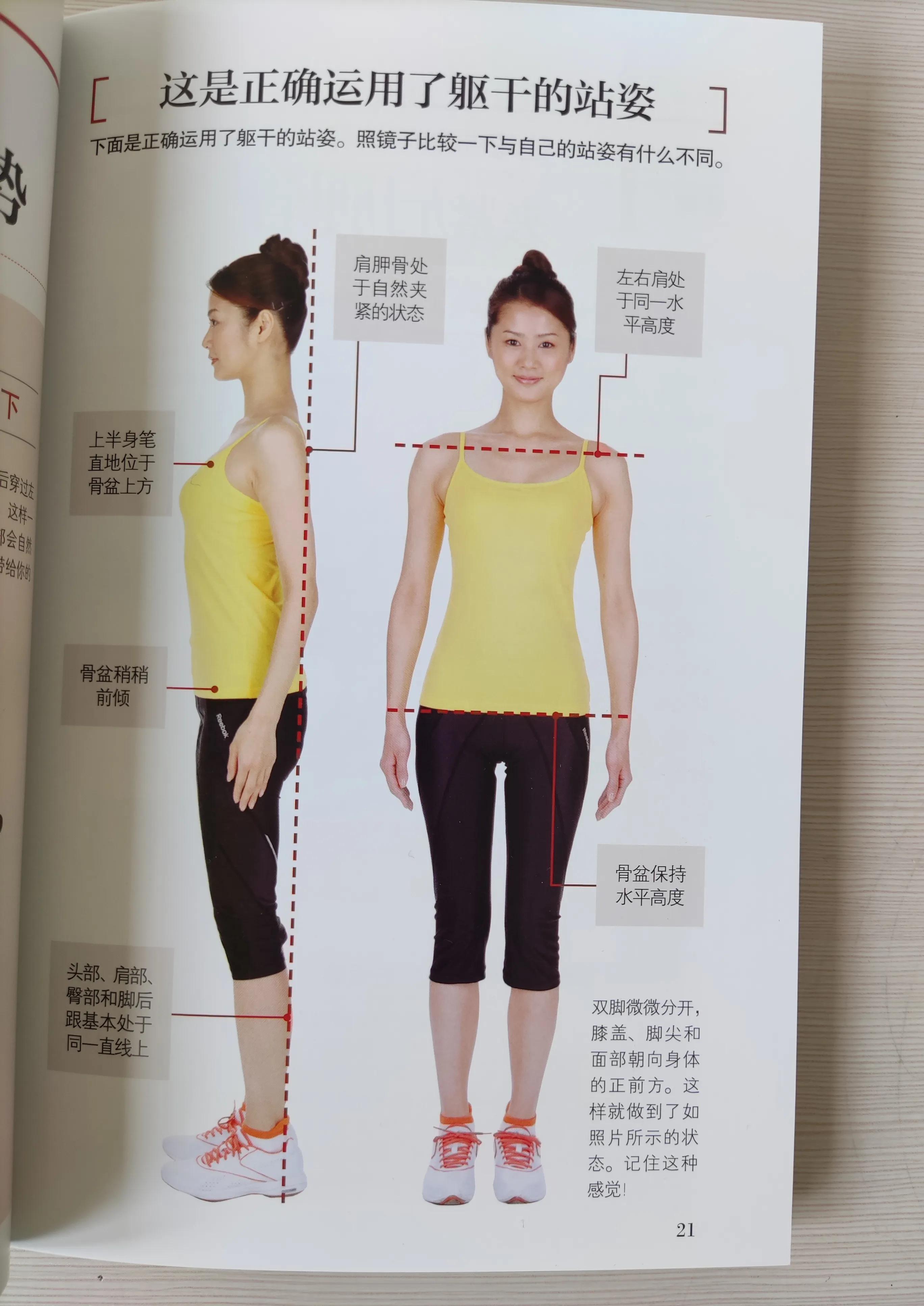 一, 动用躯干肌肉,掌握正确的站立姿势.