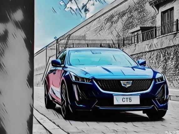 一组凯迪拉克ct5动漫效果图献给各位,谈谈自己想法