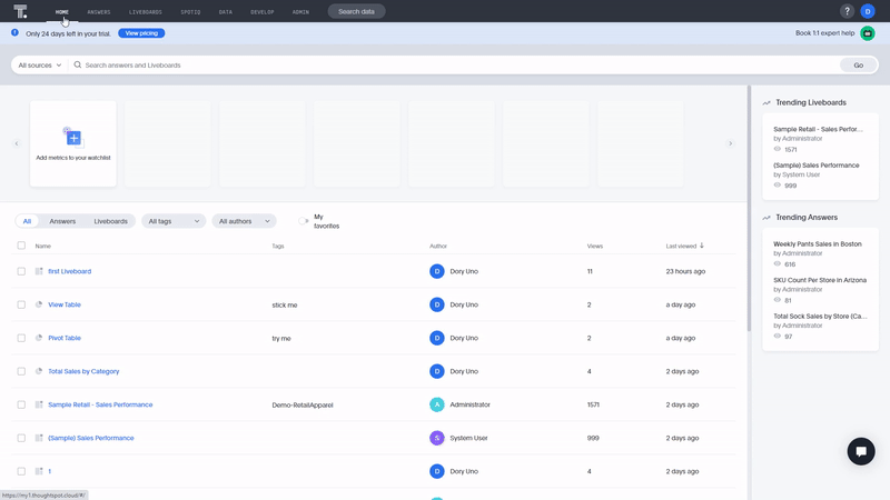 自助式BI（商业智能）工具对比：ThoughtSpot Cloud vs DataFocus Cloud - 知乎