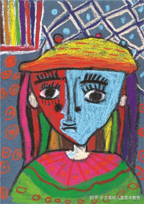 alk艺美绘儿童绘画创意比逼真重要