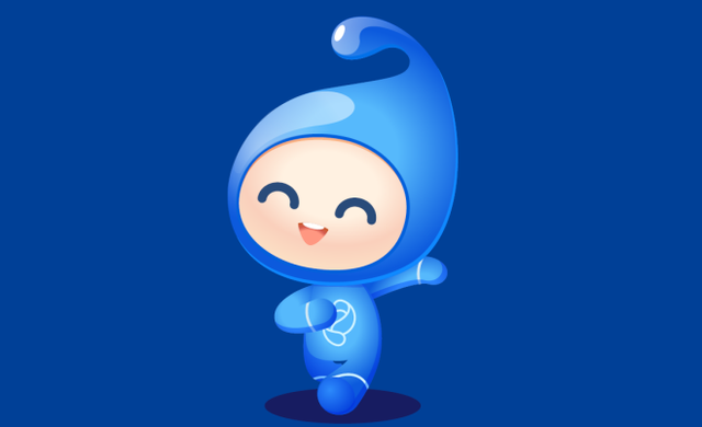 之江实验室品牌焕新吉祥物小汇水灵可人